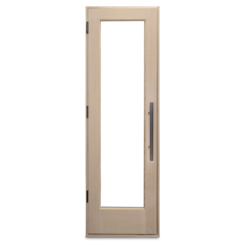 PROSAUNAS Prehung Solid Wood Sauna Door with Insulated Glass, Douglas Fir, 25.5" x 81.5