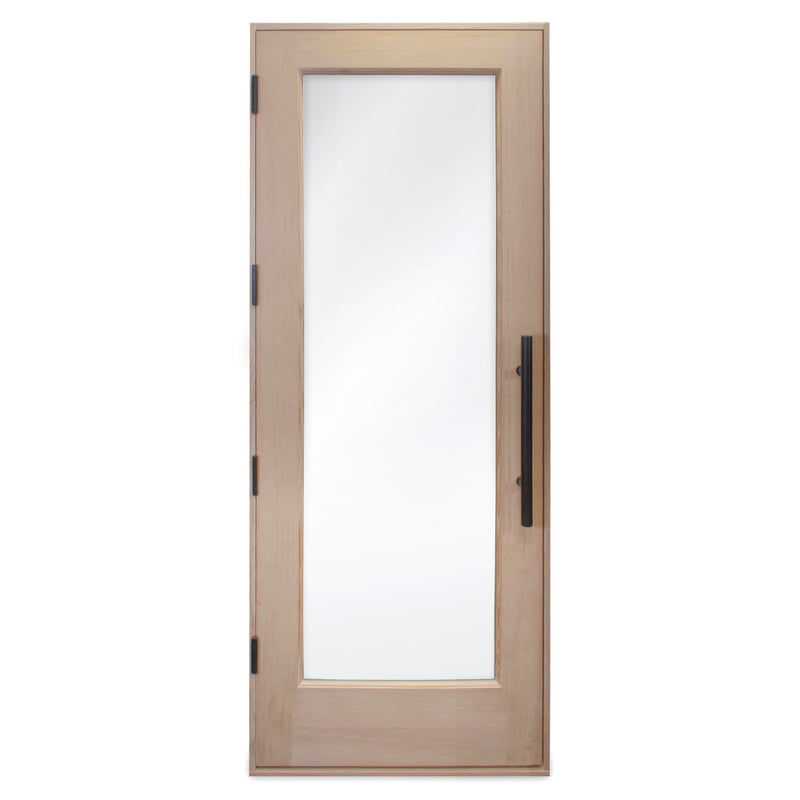 PROSAUNAS Prehung Solid Wood Sauna Door with Insulated Glass, Douglas Fir, 31.5" x 81.5"