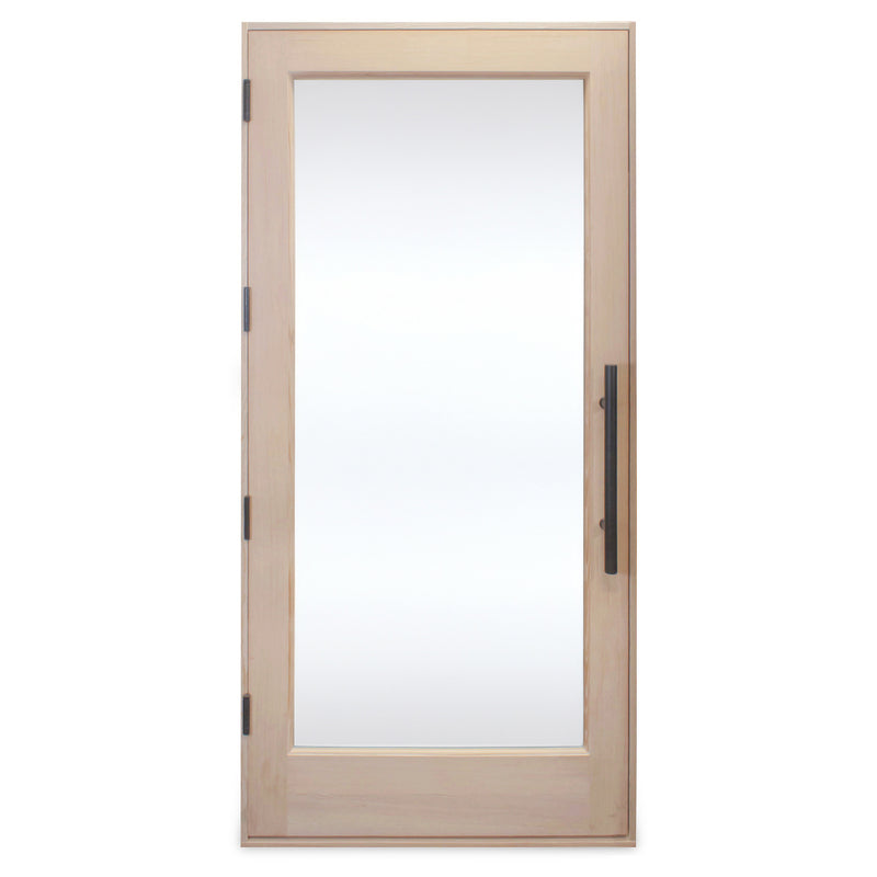 PROSAUNAS Prehung Solid Wood Sauna Door with Insulated Glass, Douglas Fir, 37.5" x 81.5"