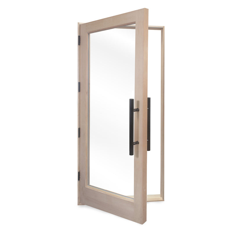 PROSAUNAS Prehung Solid Wood Sauna Door with Insulated Glass, Douglas Fir, 37.5" x 81.5"