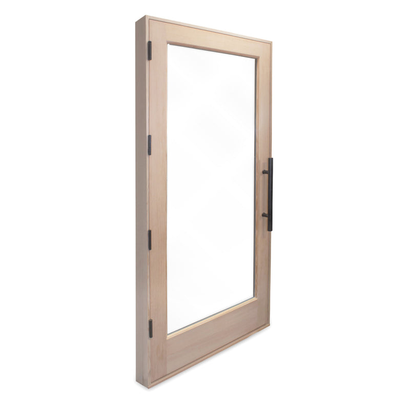 PROSAUNAS Prehung Solid Wood Sauna Door with Insulated Glass, Douglas Fir, 37.5" x 81.5"