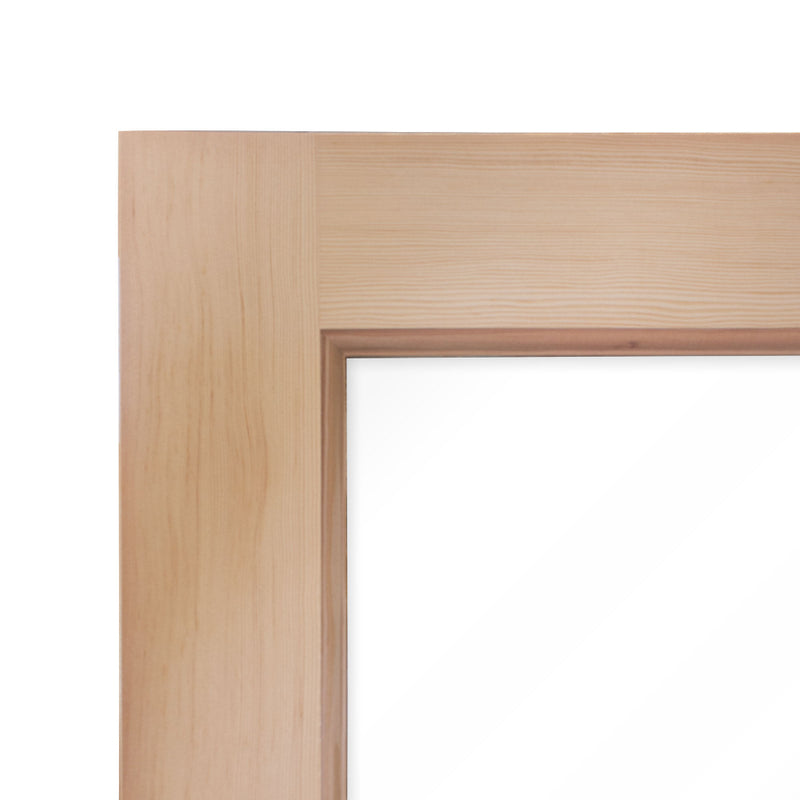 PROSAUNAS Prehung Solid Wood Sauna Door with Insulated Glass, Douglas Fir, 37.5" x 81.5"