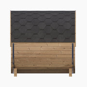 SaunaLife Model E7G Sauna Barrel Glass Front