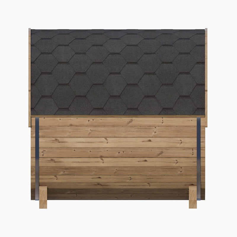 SaunaLife Model E7G Sauna Barrel Glass Front