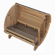 SaunaLife Model E8G Sauna Barrel Glass Front