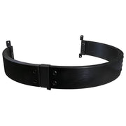 Black flange on a white background