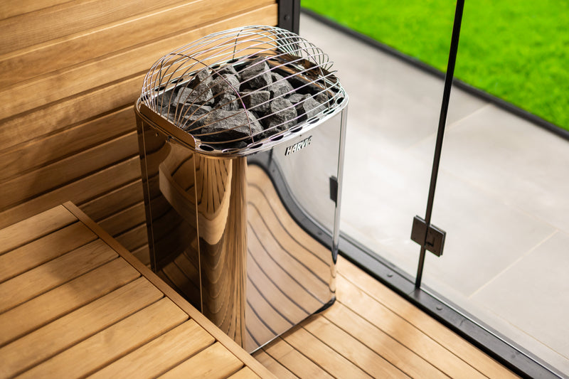 sauna heater with sauna stones