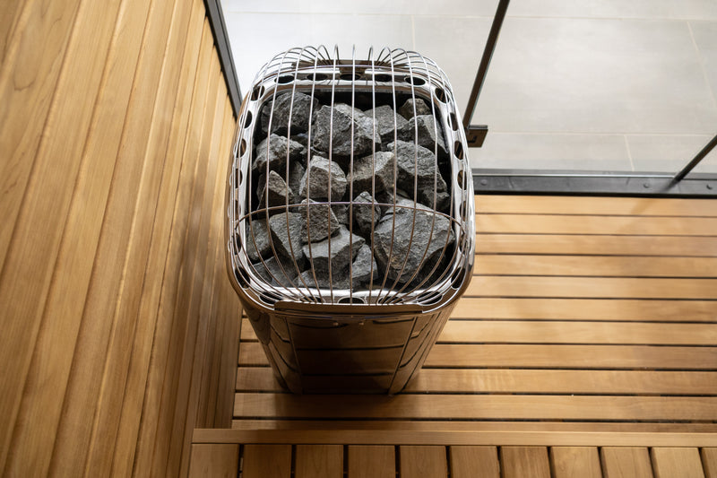 sauna heater with sauna stones
