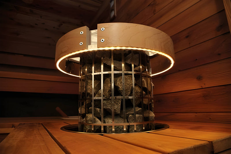 sauna heater with sauna stones