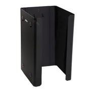 Black metal protective sheath on a white background