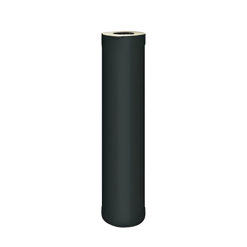 Roll of black vinyl on a white background
