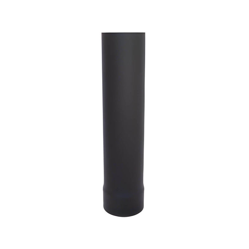 Black cylindrical object on a white background