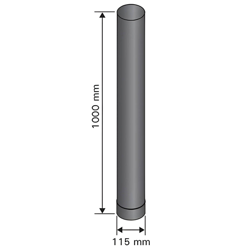 Measurement chart of a cylindrical object with dimensions labeled