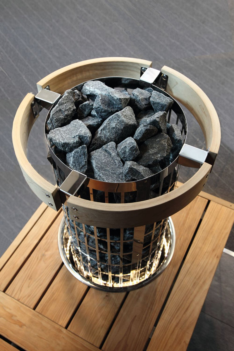 sauna heater with sauna stones