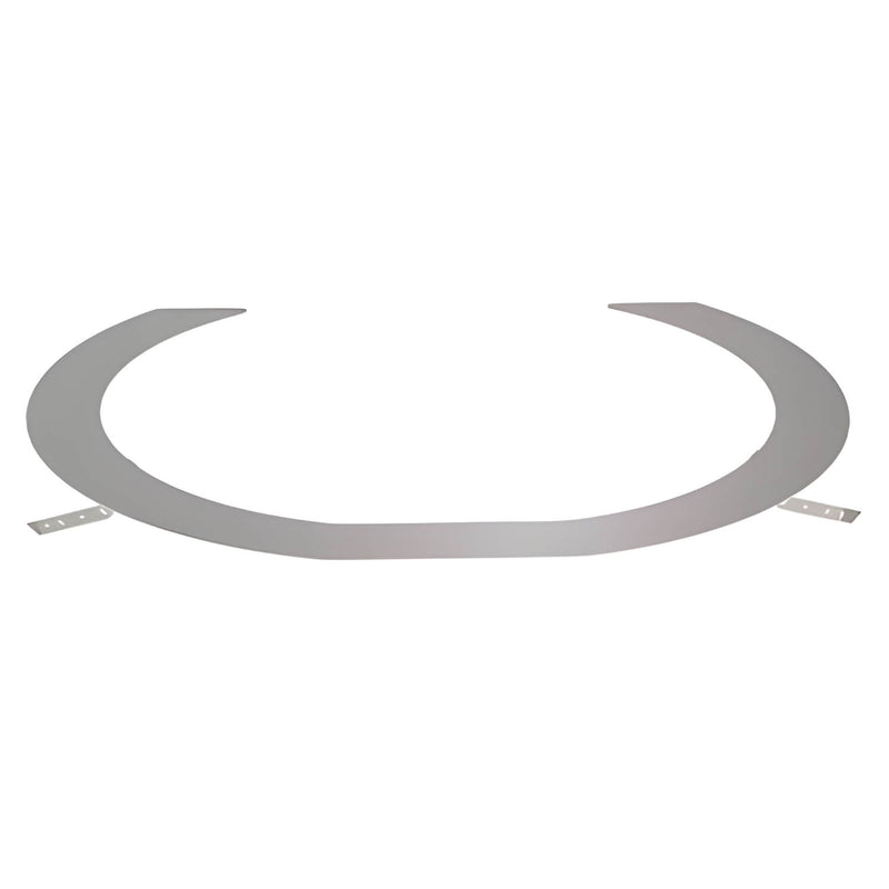 Metallic circular object on a white background