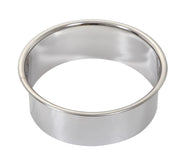 Metallic ring on a white background