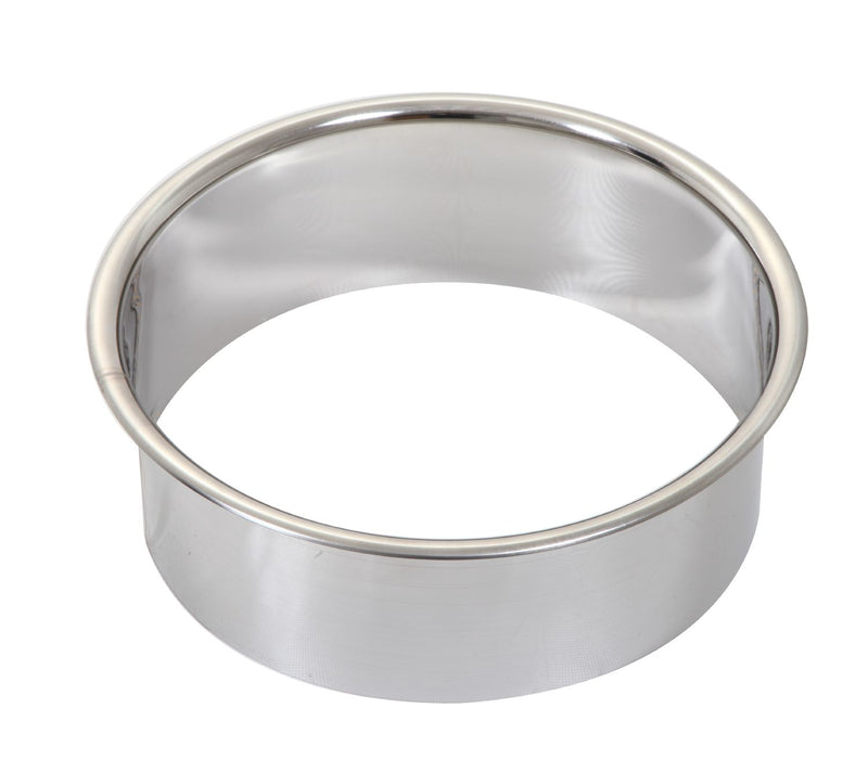 Metallic ring on a white background