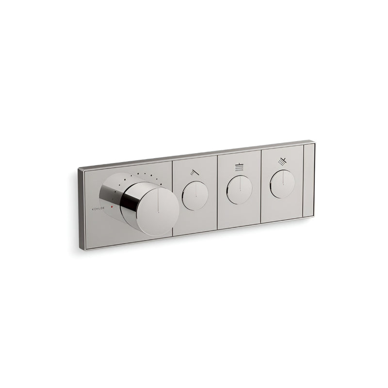 Kohler K-26347-9 Anthem Three-Outlet Recessed Mechanical Thermostatic Valve Control