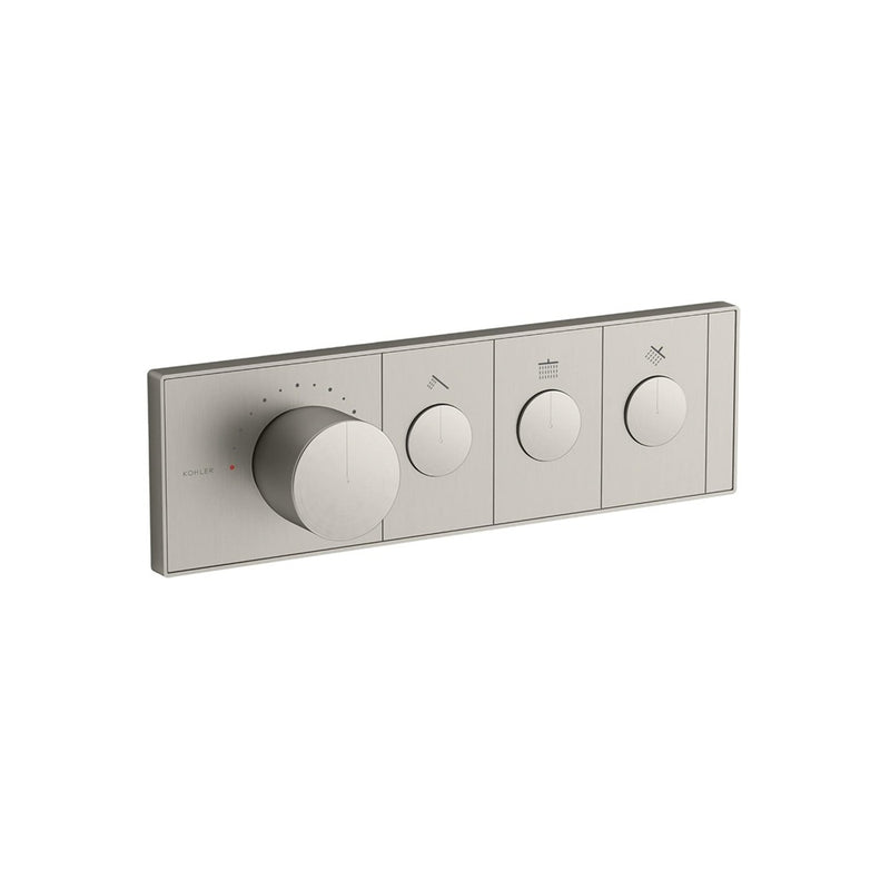 Kohler K-26347-9 Anthem Three-Outlet Recessed Mechanical Thermostatic Valve Control