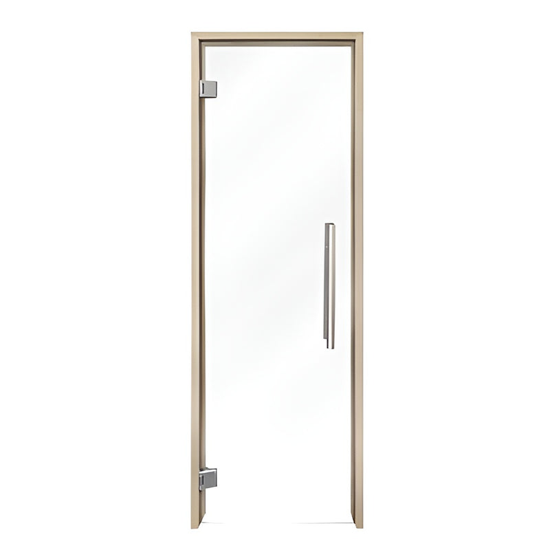 PROSAUNAS Clear Glass Sauna Door, Aspen, 24x81