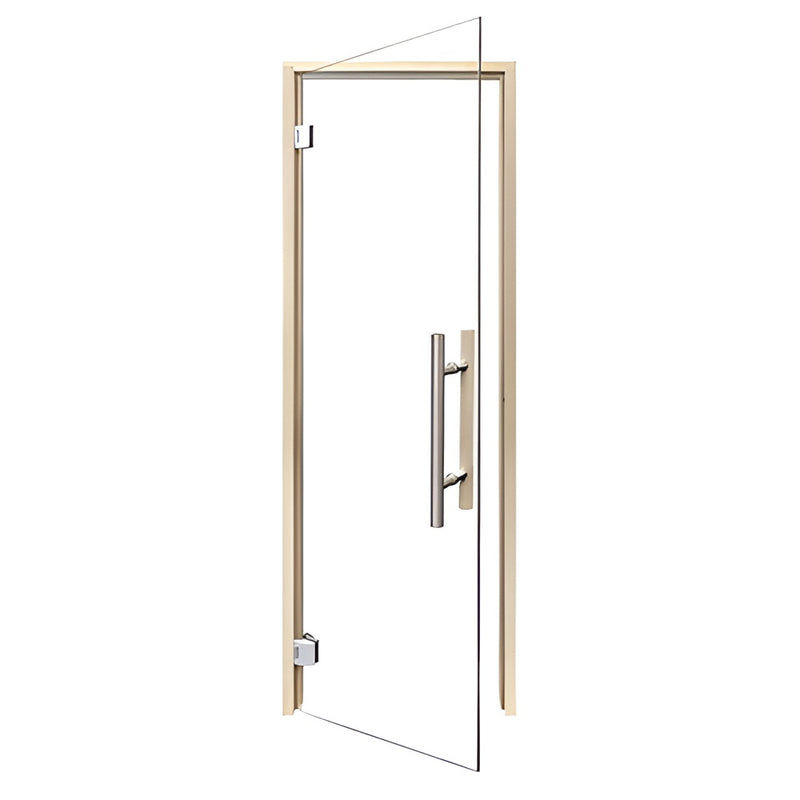 PROSAUNAS Clear Glass Sauna Door, Aspen, 24x81