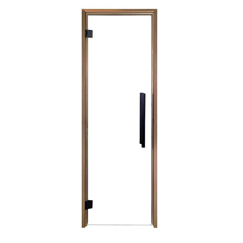 PROSAUNAS Clear Glass Sauna Door, Thermo-Aspen, 24x81