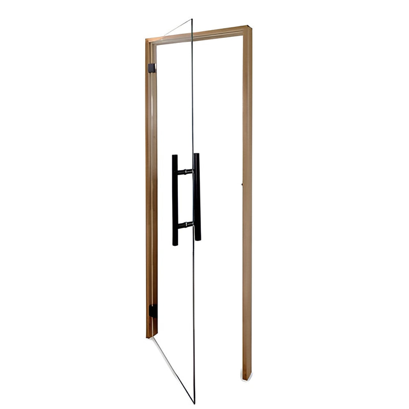 PROSAUNAS Clear Glass Sauna Door, Thermo-Aspen, 24x81