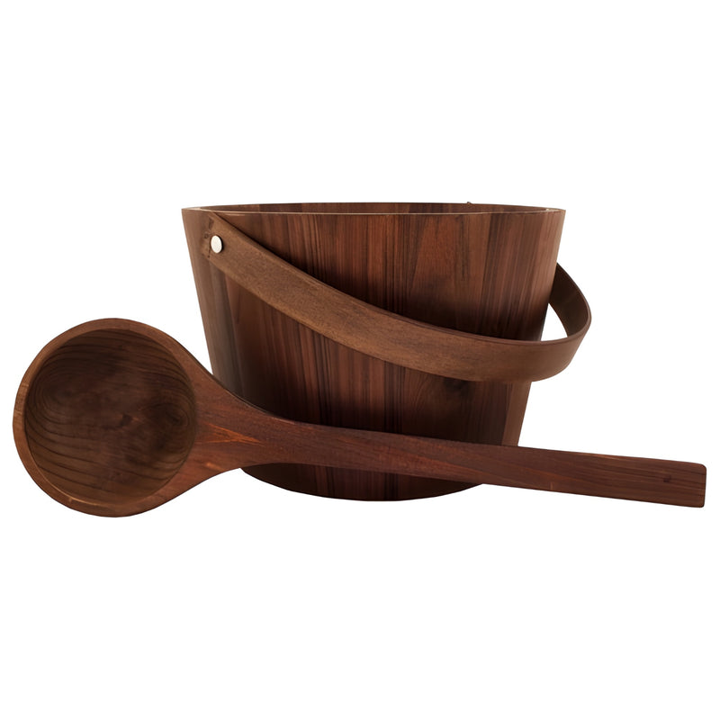 PROSAUNAS Spruce Sauna Pail w/ Ladle