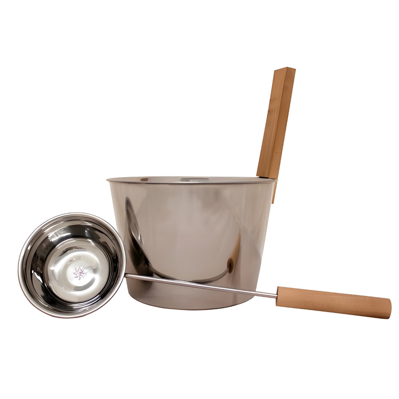 PROSAUNAS Stainless Sauna Bucket w/ Ladle