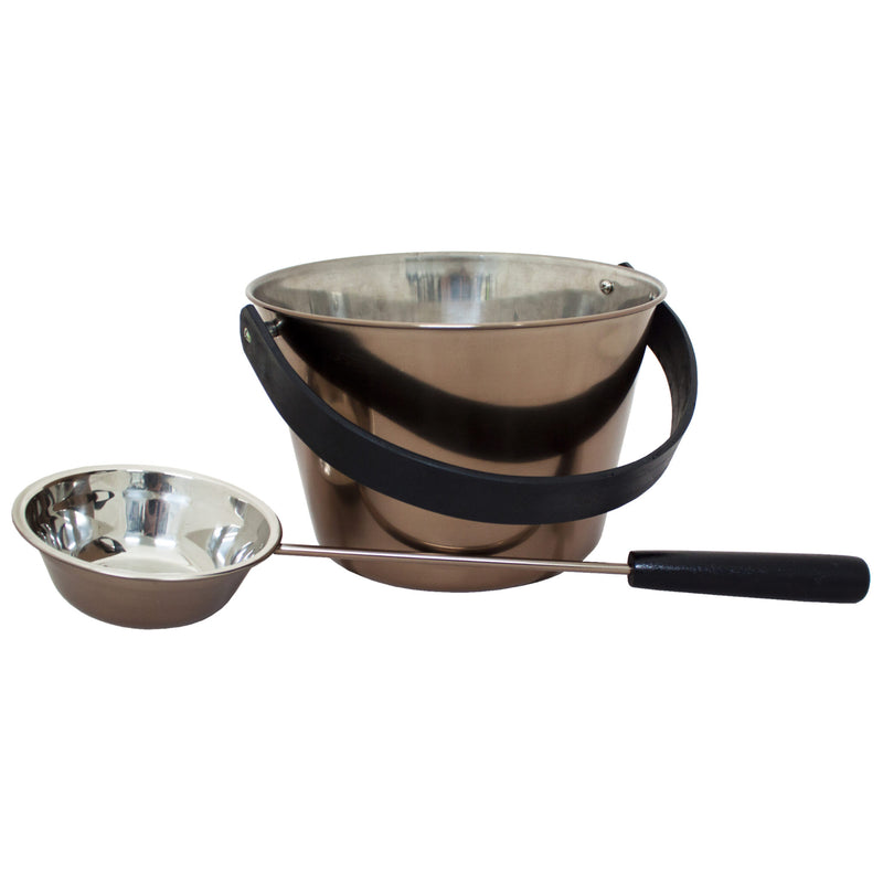 PROSAUNAS Stainless Sauna Pail w/ Ladle