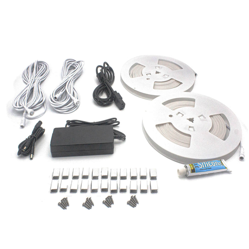 PROSAUNAS Universal Sauna Light Kit with Two 10-Ft Flexible LED Strips