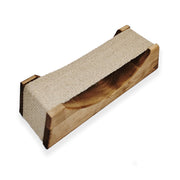 Wooden sauna head rest on a white background
