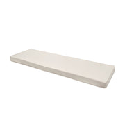 White rectangular cushion on a white background
