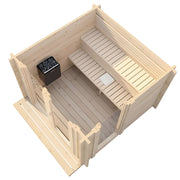 SaunaLife Model G3 Outdoor Home Sauna Kit