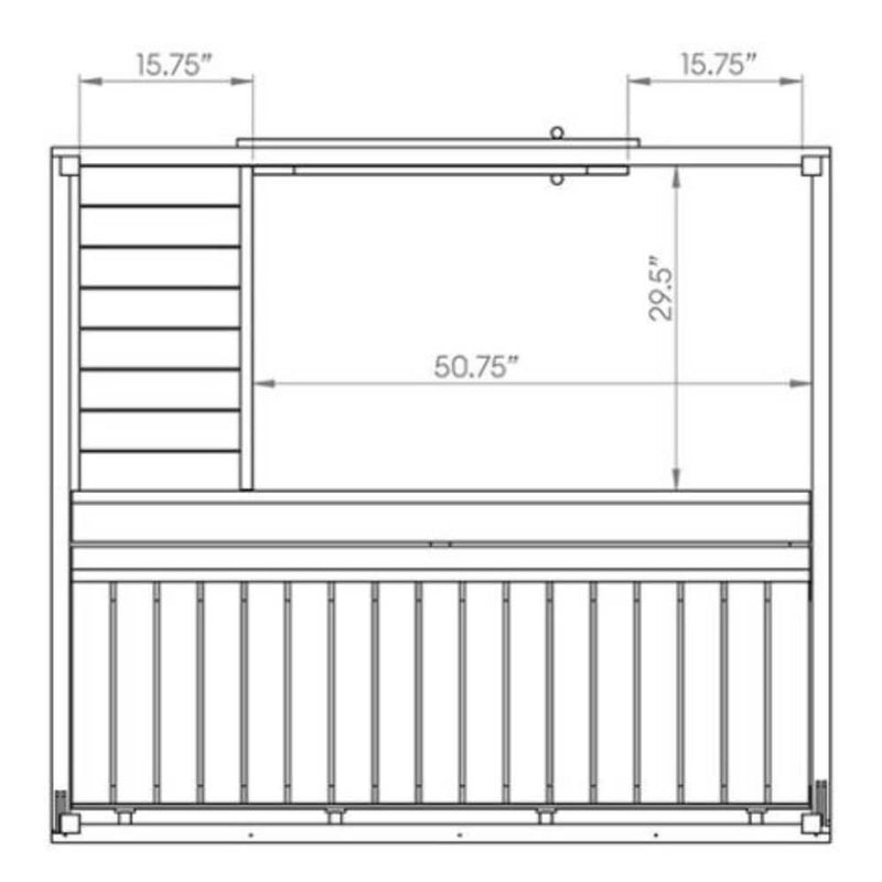 SaunaLife Model G2 Outdoor Home Sauna Kit