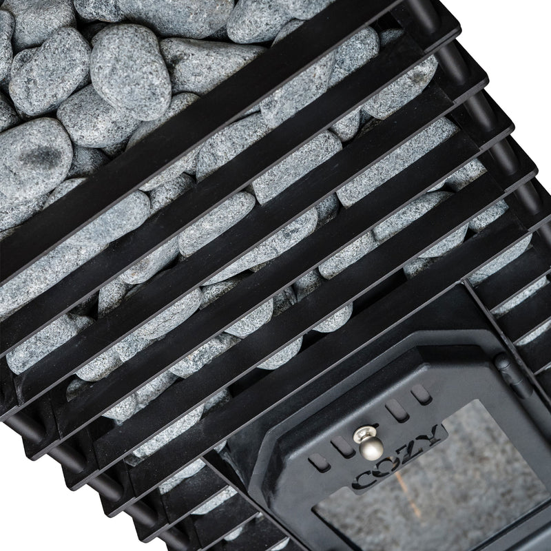 Cozy Heat Quattro Thru-Wall Sauna Stove