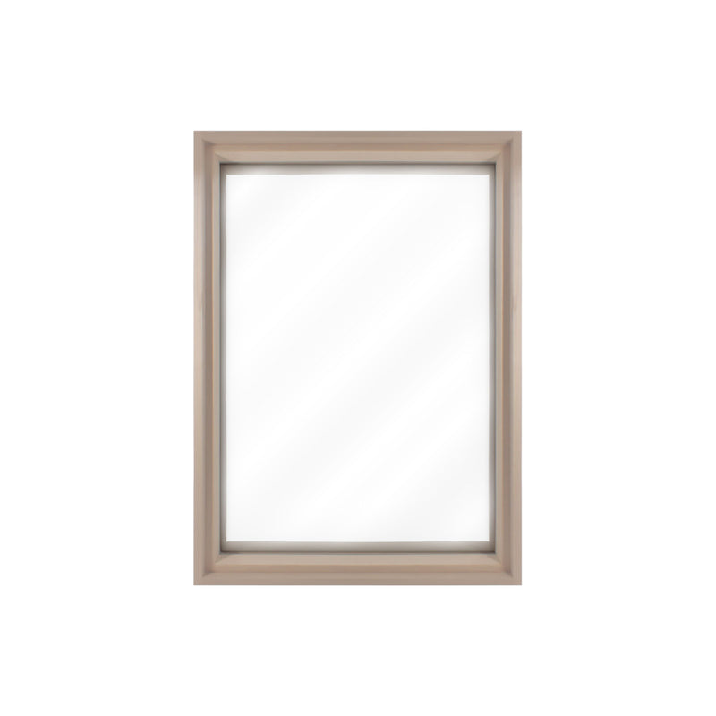 PROSAUNAS Large Framed Dual Pane Clear Glass Sauna Window, Hemlock, 25-5/8" x 37-5/8"
